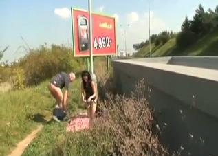Boots-wearing teen raped by her dad next to a highway