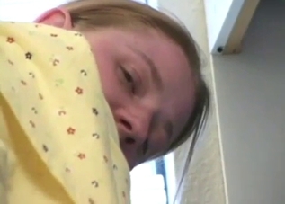 Pale chick rides her dad's big dick